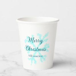 Frohe Weihnachtsschneeflocken Glitzer funkeln ni Pappbecher