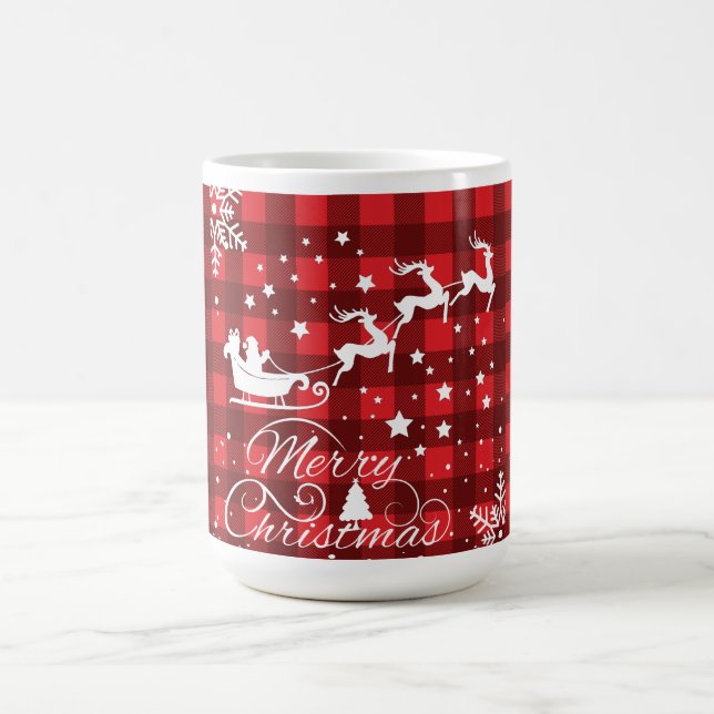 Frohe Weihnachtsschneeflocken, gutes Neues Jahr Kaffeetasse (Mittel)
