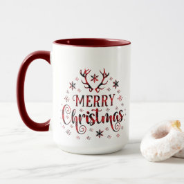 Frohe Weihnachtsschneeflocken, gutes Neues Jahr Tasse