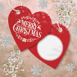 Frohe Weihnachtsschneeflocken Klassisches Elegante Geschenkanhänger