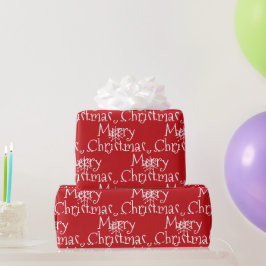 Frohe Weihnachtsschneeflocken niedlich modern Geschenkpapier