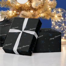 Frohe Weihnachtsschneeflocken Schwarz