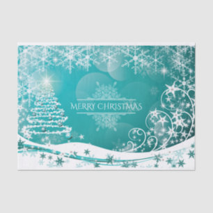 Frohe Weihnachtsschneeflocken Tree Blume & Stars Seidenpapier