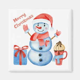 Frohe Weihnachtsschneemagnet Magnet