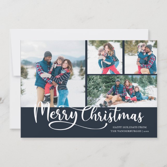Frohe Weihnachtsschrift 4 Foto Weihnachten (Vorderseite)