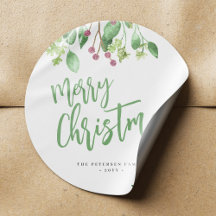 Frohe Weihnachtsschrift einfach modern elegant