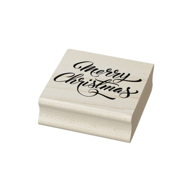 Frohe Weihnachtsschrift Gummistempel (Stempel)