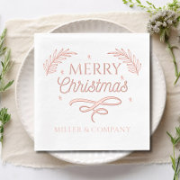 Frohe Weihnachtsschrift Personalisierter Firmennam