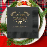 Frohe Weihnachtsschrift Personalisierter Firmennam