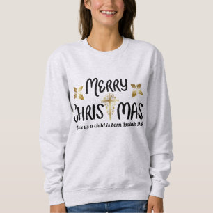Frohe Weihnachtsschrift Sweatshirt