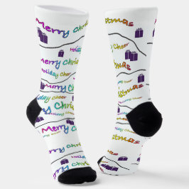 Frohe Weihnachtssocken Socken