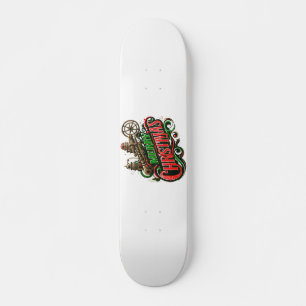 Frohe Weihnachtsstampunk Skateboard