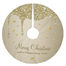 Frohe Weihnachtsstars Melting Gold Glittery Glam