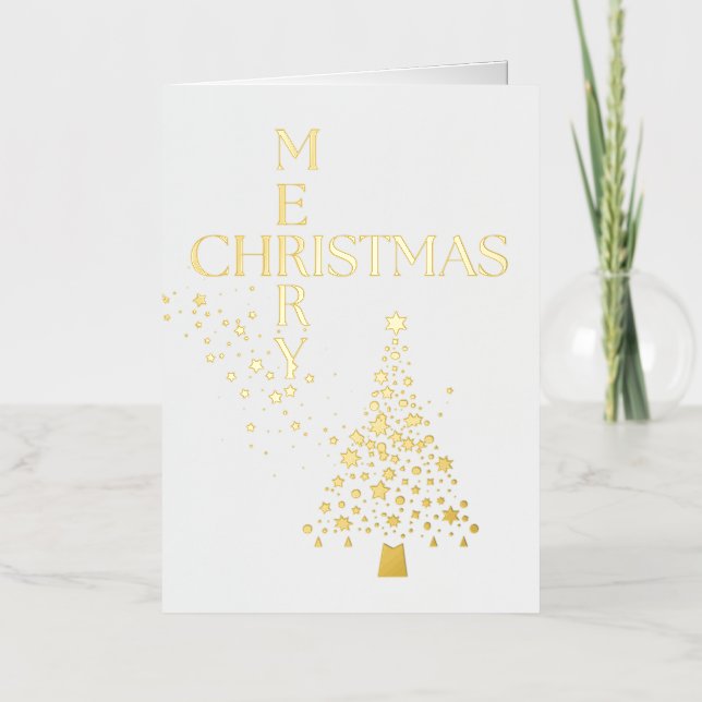 Frohe Weihnachtsstars und Bäume (Vorderseite)