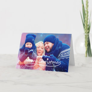 Frohe Weihnachtsstern Grußkarte Feiertagskarte