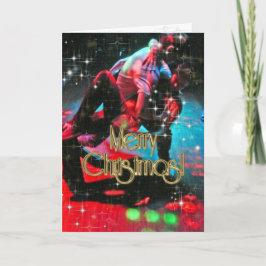 Frohe Weihnachtstänzer PERSONALISIERT Feiertagskarte