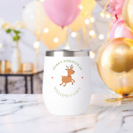 Frohe Weihnachtstext Rentiere weiß