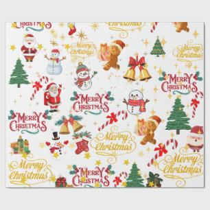 frohe weihnachtsverpackung geschenkpapier