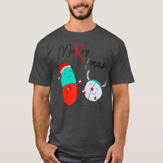 Frohe Weihnachtsverschreibung Funny Holiday T-Shirt (Vorderseite)