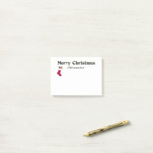 Frohe Weihnachtsvorlage Post-it Klebezettel