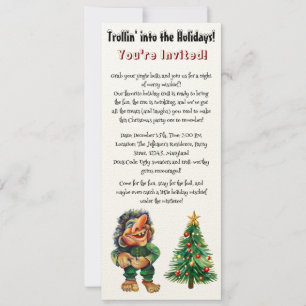 Frohe Weihnachtswache und Baumfreude Einladung
