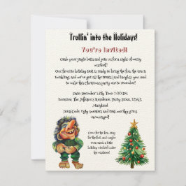 Frohe Weihnachtswache und Baumfreude Einladung