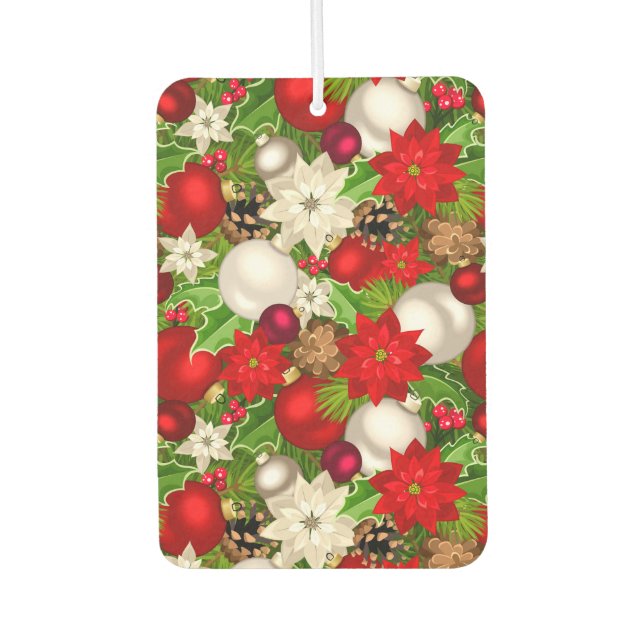 Frohe Weihnachtswagen Freshener Autolufterfrischer (Vorderseite)