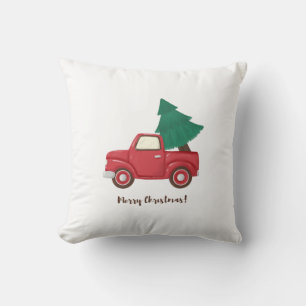 Frohe Weihnachtswagen Kissen