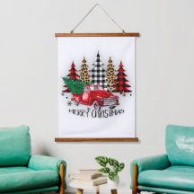 Frohe Weihnachtswagen und Bäume
