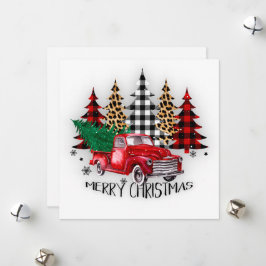 Frohe Weihnachtswagen und Bäume Weihnachten