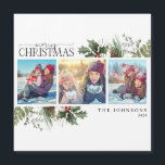 Frohe Weihnachtswälder Berry Pinecone Foto Magnet<br><div class="desc">Feiern Sie die schönste Zeit des Jahres mit unserem frohen Weihnachtswald Berry Pinecone Foto Magnet! Diese wunderschöne Karte zeigt eine atemberaubende Collage von drei Fotos mit moderner Aquarell, festlichen Heiligen Beeren und Pinecone Motiven. Die perfekte Art, Ihren Freunden und ihren Lieben den Feiertag zu schenken, ist diese Karte sicher, um...</div>