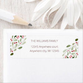 Frohe Weihnachtswasserfarbe, heilige Rücksendeadre