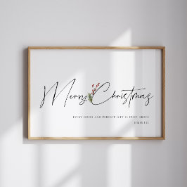 Frohe Weihnachtswasserfarbe Weihnachtsposter Poster