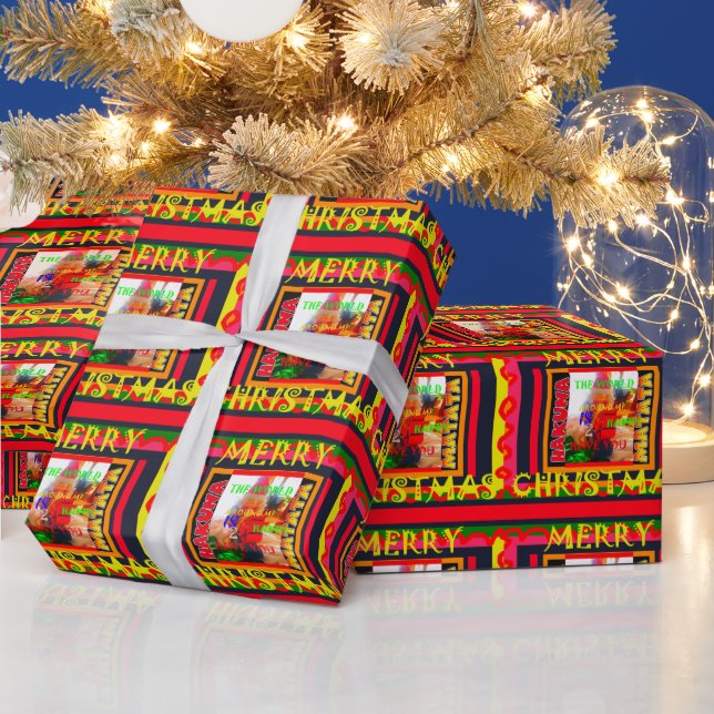 Frohe Weihnachtswelt Geschenkpapier (Feiertage)