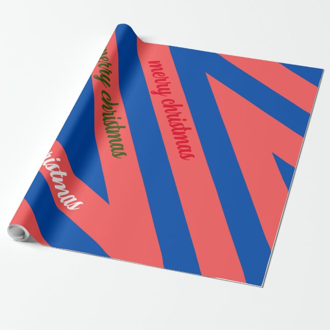 Frohe Weihnachtswrapping Paper Geschenkpapier (Ungerollt)