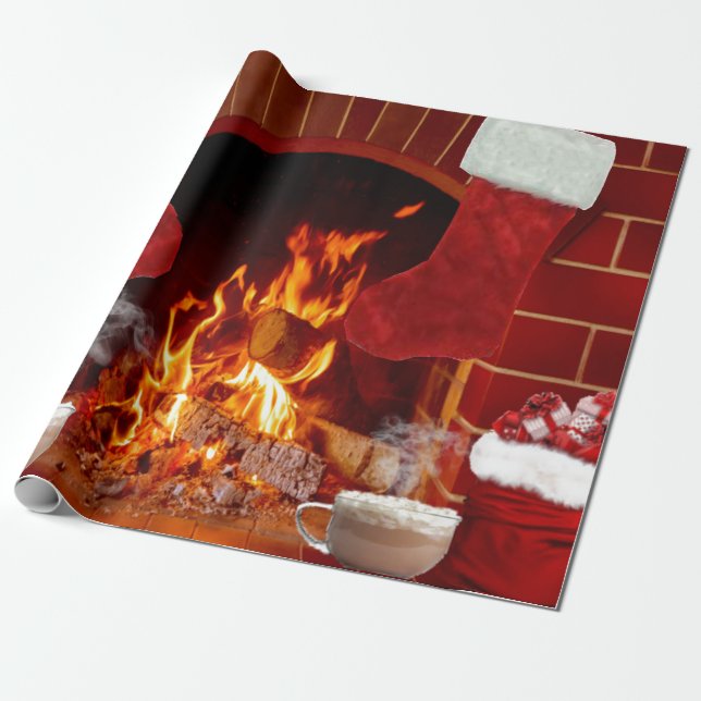 Frohe Weihnachtswrapping Paper Geschenkpapier (Ungerollt)