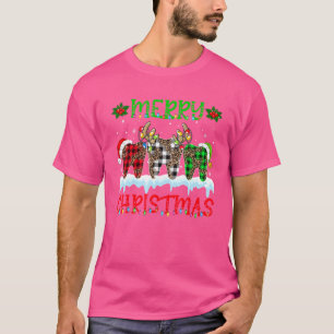 Frohe Weihnachtszahnärzte Zähne Weihnachtsmannmütz T-Shirt