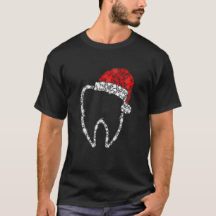 Frohe Weihnachtszahnärztin Zahnarzthelfer Zähne  T-Shirt