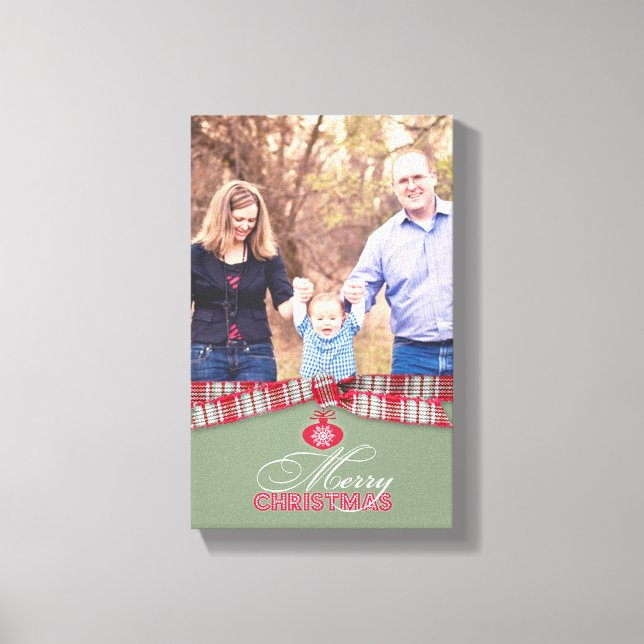 Frohe Weihnachtszeit [8x12,6 Zoll] Leinwanddruck (Vorderseite)