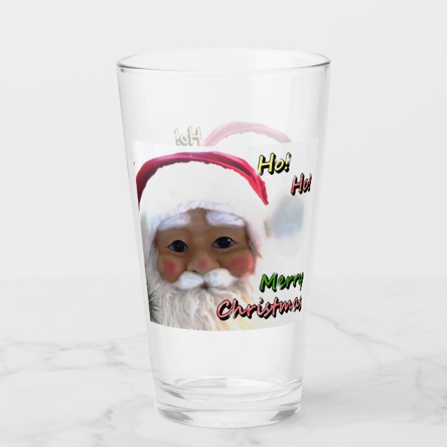 Frohe Weihnachtszeit Glas (Vorderseite)