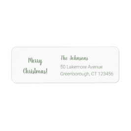 Frohe Weihnachtszeit Grün Familienname Adresse