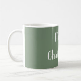 Frohe Weihnachtszeit Grüne Typografie Festival Kaffeetasse