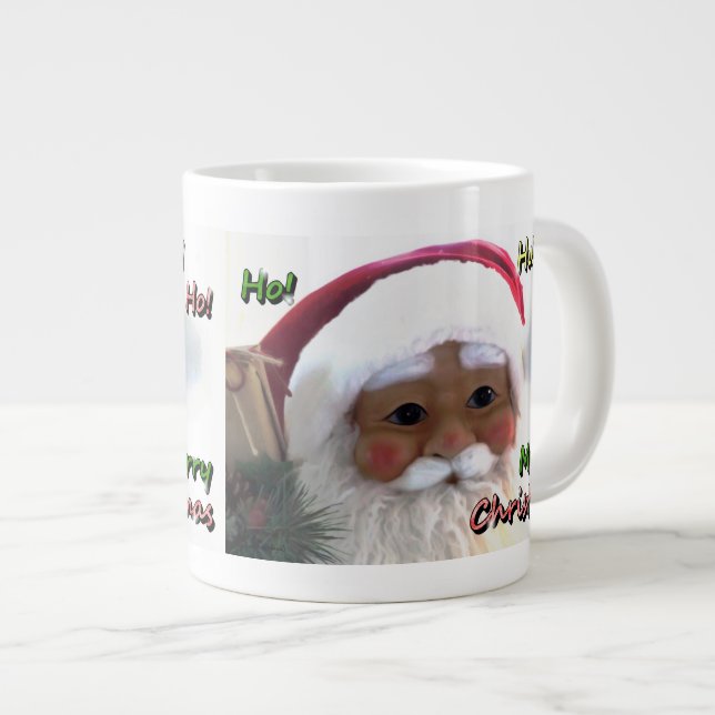 Frohe Weihnachtszeit Jumbo-Tasse (Vorderseite Rechts)