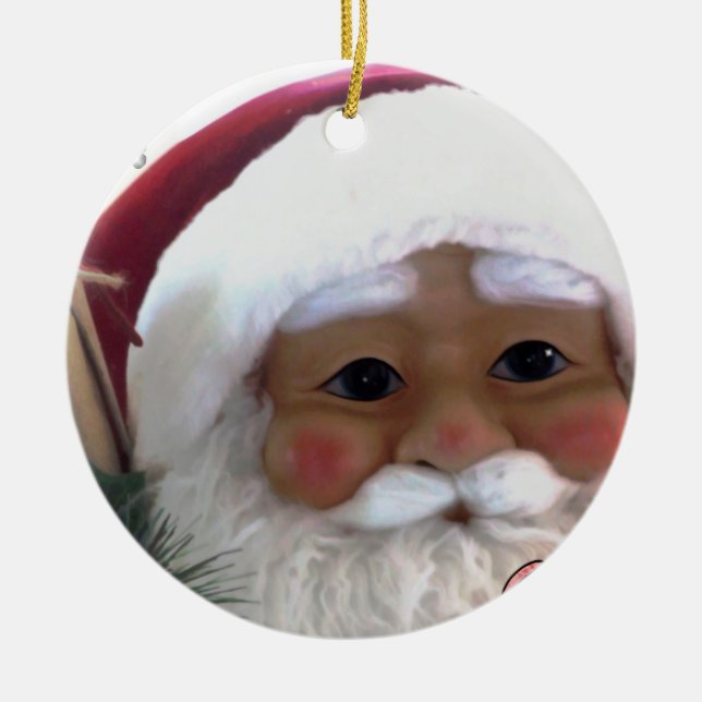 Frohe Weihnachtszeit Keramik Ornament (Vorne)