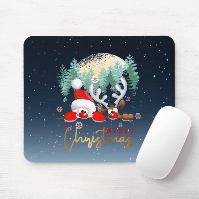 Frohe Weihnachtszeit | Mousepad (Mit Mouse)