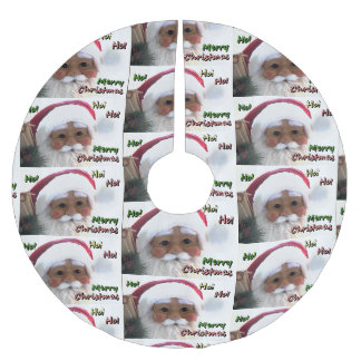 Frohe Weihnachtszeit Polyester Weihnachtsbaumdecke