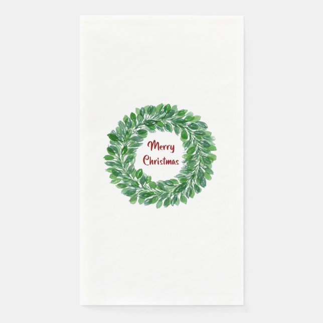 Frohe Weihnachtszeitung Gasttuch Serviette (Vorderseite)