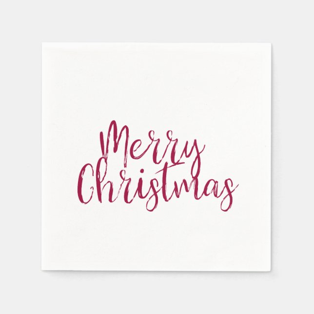 Frohe Weihnachtszeitung Napkin Serviette (Vorderseite)