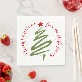 Frohe Weihnachtszeitung Napkin Serviette