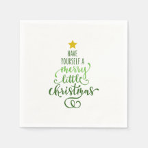Frohe Weihnachtszeitung Napkins